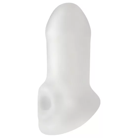 Perfect Fit - Fat Boy Thin - návlek na penis (10 cm, bílý)