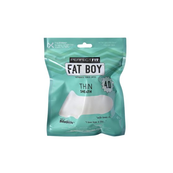 Fat Boy Thin - návlek na penis (10 cm) - bílý