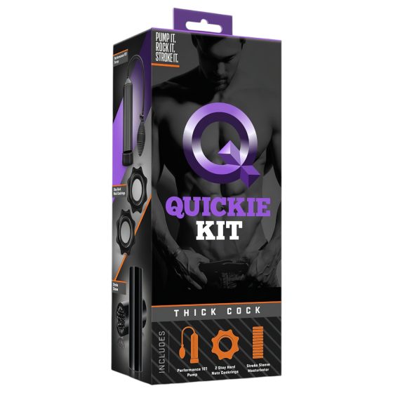 Quickie Kit - sada na penis - tlustý (4 díly)