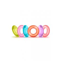 King of the Ring - sada kroužků na penis - barevné (6ks)
