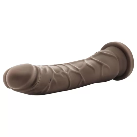 Dr. Skin 8,5 - realistické dildo s přísavkou (hnědé, 20,5 cm)