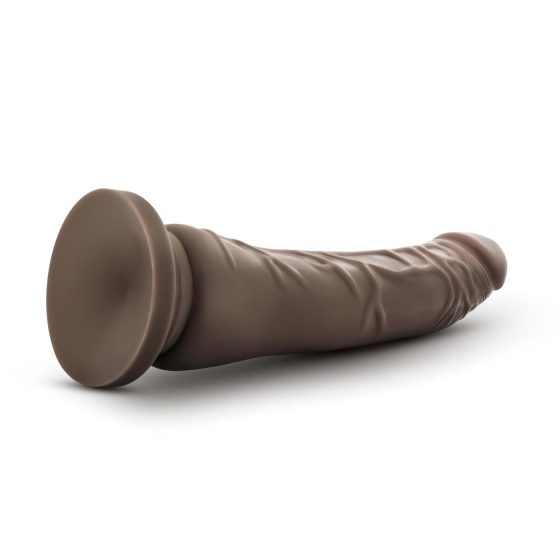 Dr. Skin 8,5 - přísavný realistický dildo - hnědý (20,5 cm)