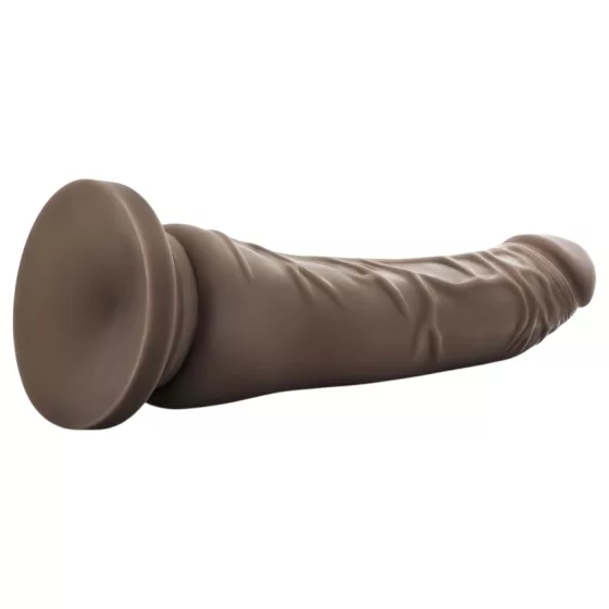 Dr. Skin 8,5 - realistické dildo s přísavkou (hnědé, 20,5 cm)