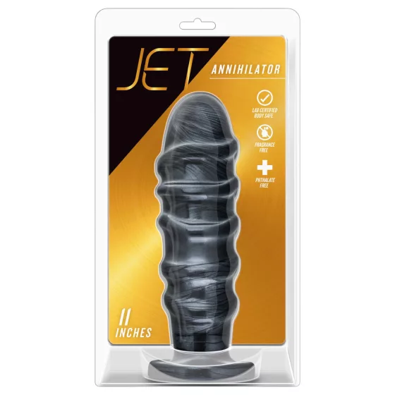 Blush Jet - XXL anální dildo (černé)