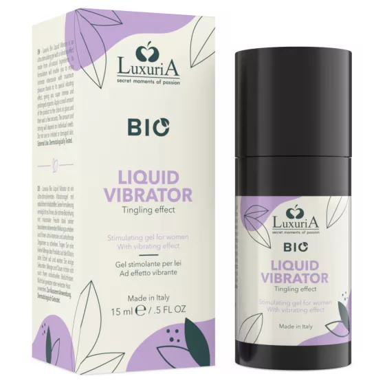 Intimateline Luxuria BIO - tekutý vibrační gel pro ženy (15 ml)