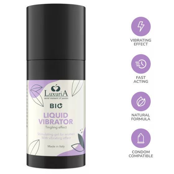 Intimateline Luxuria BIO - tekutý vibrační gel pro ženy (15 ml)
