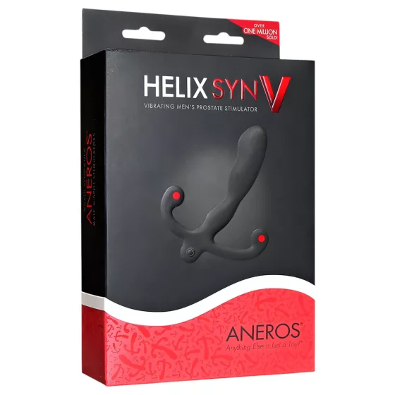 Aneros Helix Syn V - akumulátorový vibrátor na prostatu (černý) - 12,7 cm