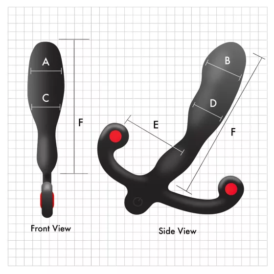 Aneros Helix Syn V - akumulátorový vibrátor na prostatu (černý) - 12,7 cm