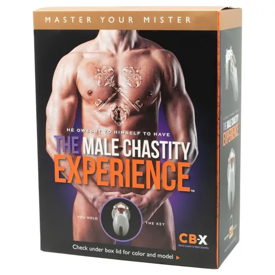 CB-6000 CB-X - pás cudnosti na penis s visacím zámkem - černý