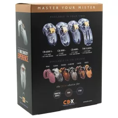   CB-6000 CB-X - pás cudnosti na penis s visacím zámkem - černý