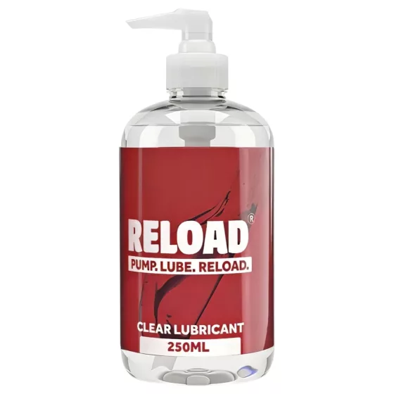 Reload - průhledný lubrikační gel na vodní bázi v lahvičce s pumpičkou (250 ml)