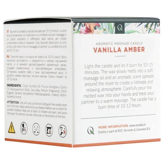 Exotiq - masážní svíčka - vanilka-ambra (60g)
