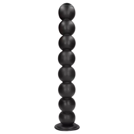 Au! Balls of Lust - obří anální korálky (černé) - 55 cm
