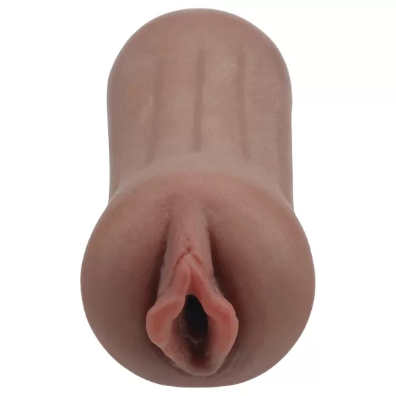 XKIN Beauty Queen Lulu - realistická umělá vagína masturbátor (tmavá přírodní)