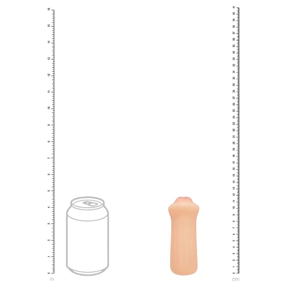 XKIN - realistický umělý ústní masturbátor - S (přírodní)