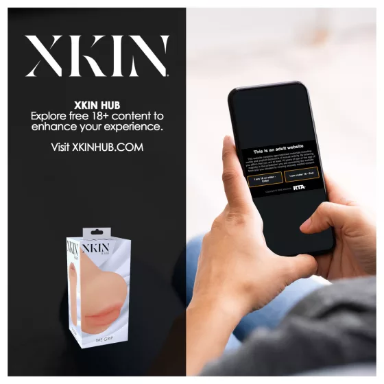 XKIN - realistický umělý ústní masturbátor - S (přírodní)