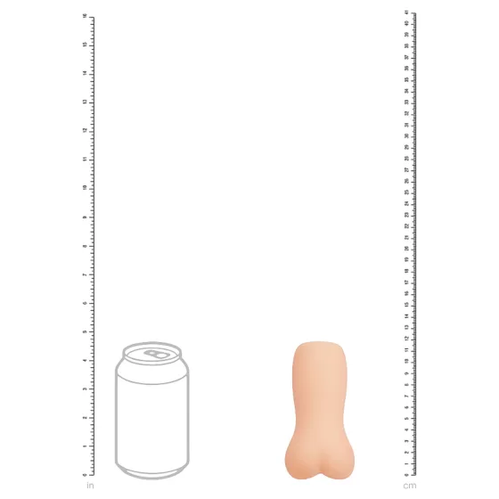 XKIN - realistický umělý zadek masturbátor - M (přírodní)