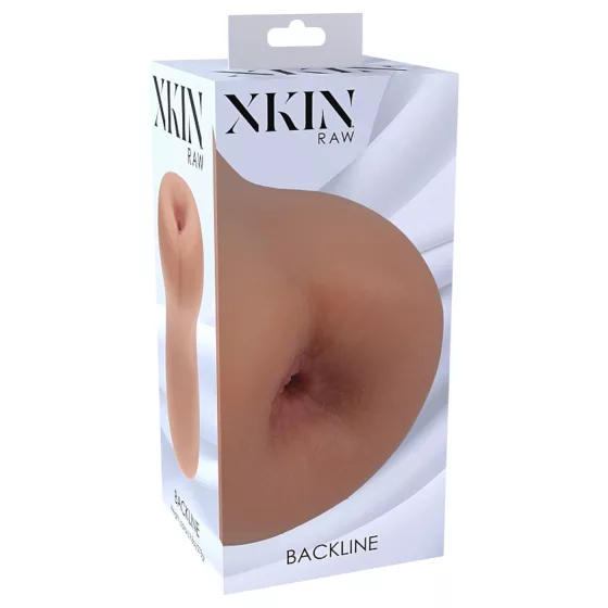 XKIN - realistická umělá prdelka masturbátor - M (tmavá přírodní)