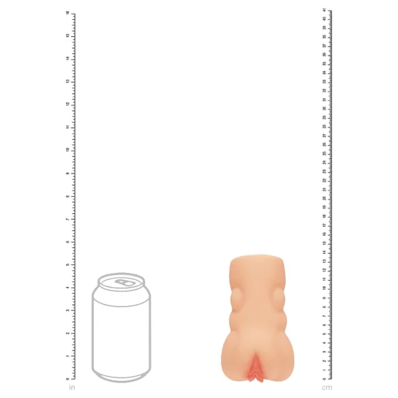 XKIN - realistická umělá vagína masturbátor - L (přírodní)