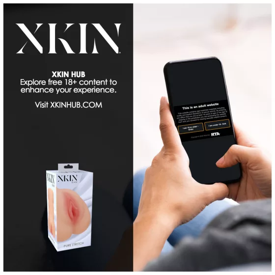 XKIN - realistická umělá vagína masturbátor - L (přírodní)