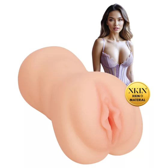 XKIN Sweet Delilah - realistická umělá vagína masturbátor (přírodní)