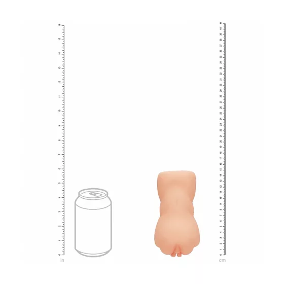 XKIN Sweet Delilah - realistická umělá vagína masturbátor (přírodní)