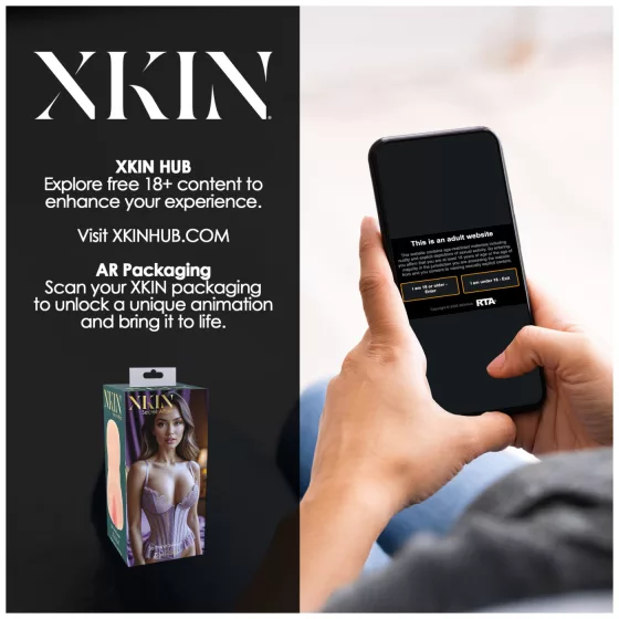 XKIN Sweet Delilah - realistická umělá vagína masturbátor (přírodní)