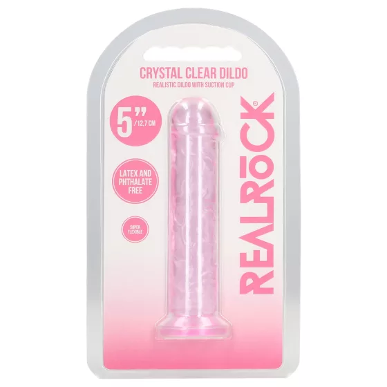 RealRock - realistické dildo s přísavkou (růžové) - 12,7 cm