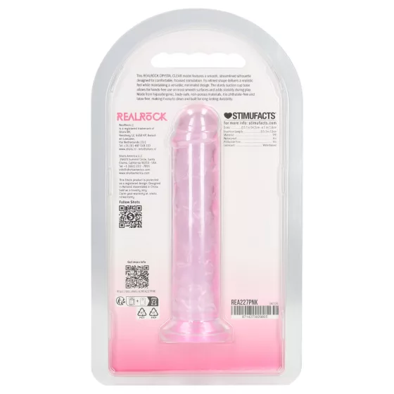 RealRock - realistické dildo s přísavkou (růžové) - 12,7 cm
