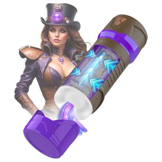 Masturs Misty - masturbátor sání masáž vibrace AR - fialový