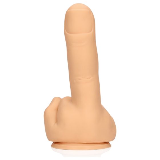 S-Line - dildo na střední prst (přirozená barva)