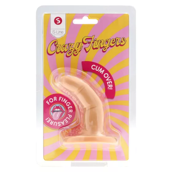 S-Line - dvouprstový dildo (přírodní)