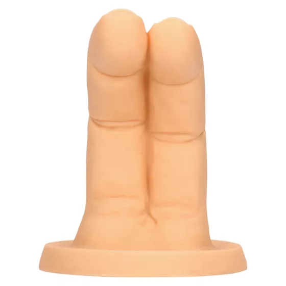S-Line - dvouprstový dildo (přírodní)