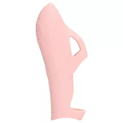 Loveline - prstový vibrátor s drážkami - růžový