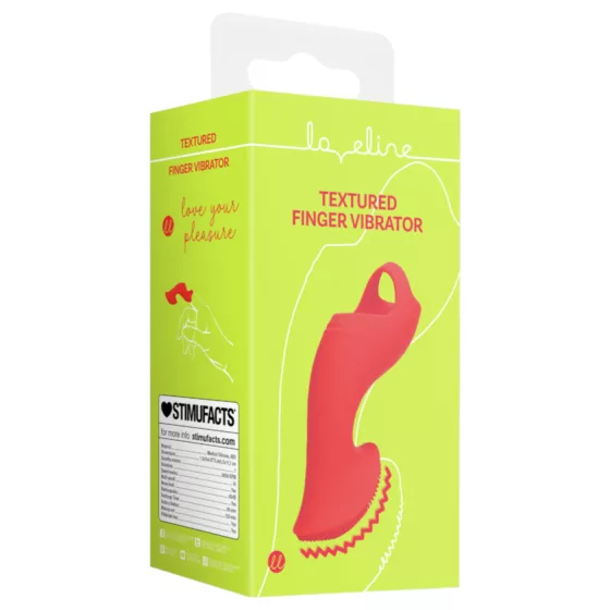 Loveline - vibrační prstový stimulátor - červený