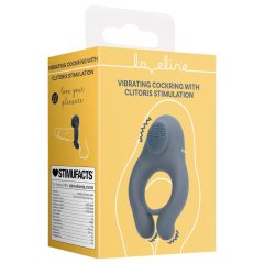   Loveline - vibrační erekční kroužek s klitorální stimulací (šedý)