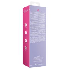   Loveline - akumulátorový, králičí vibrátor s klitorální raménkem (růžový)