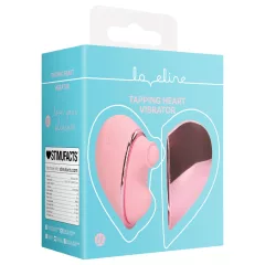   Loveline Tapping Heart - vibrační stimulátor klitorisu - dobíjecí - růžový