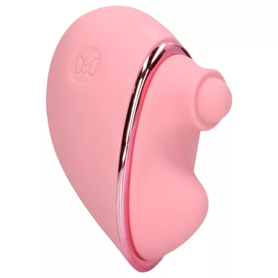 Loveline Tapping Heart - vibrační stimulátor klitorisu - dobíjecí - růžový