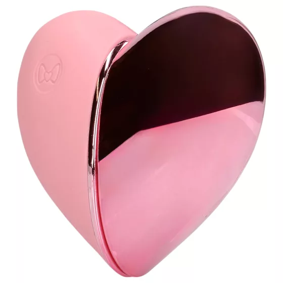 Loveline Tapping Heart - vibrační stimulátor klitorisu - dobíjecí - růžový