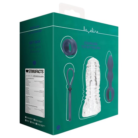 Loveline (S)explore - sada erotických hraček pro muže - modrá