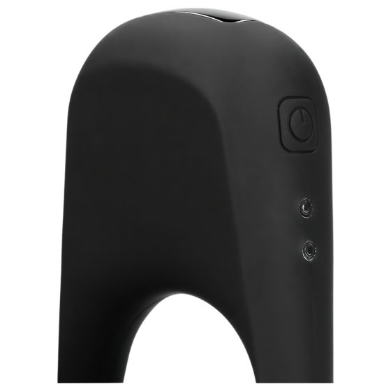 Loveline - vibrační erekční kroužek na penis - dobíjecí - černý