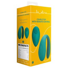  Loveline - akumulátorový, vodotěsný, rádiový partnerský vibrátor (zelený)