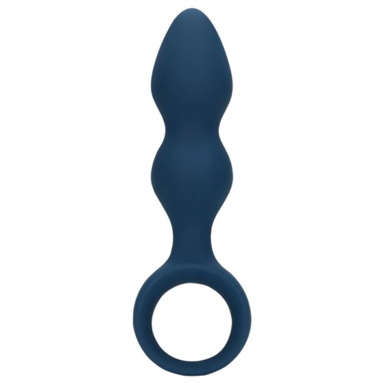 Loveline - kroužkový anální dildo - střední (modrá)