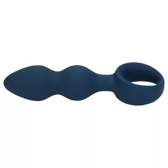 Loveline - anální kolík s kroužkem - velký - modrý
