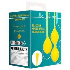   Loveline - sada venušiných kuliček - silikon - 2 kusy - žlutá