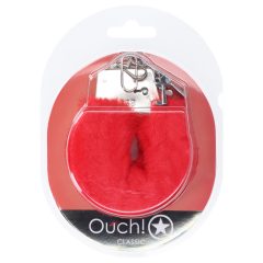 Ouch! - plyšová pouta (červená)