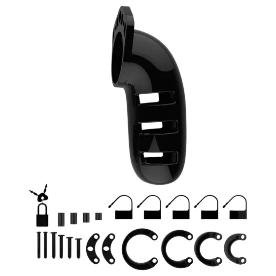 ManCage Model 06 - klec na penis pro muže (černá) - 14 cm