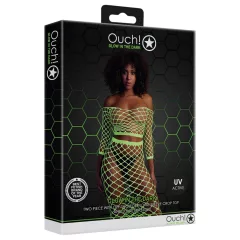 Ouch! - fosforeskující sukně a top - neon zelená