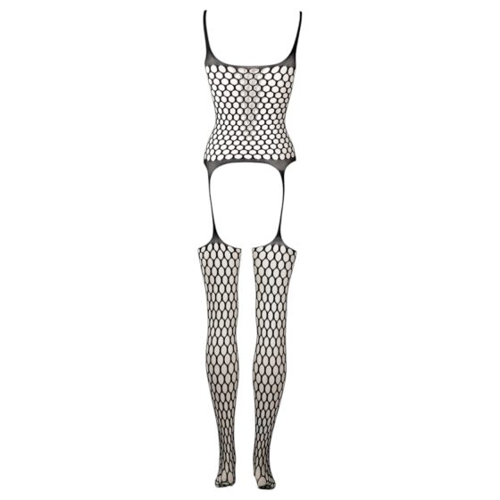 Le Désir - puntíkovaná síťovaná sada - (černá) - S-XL